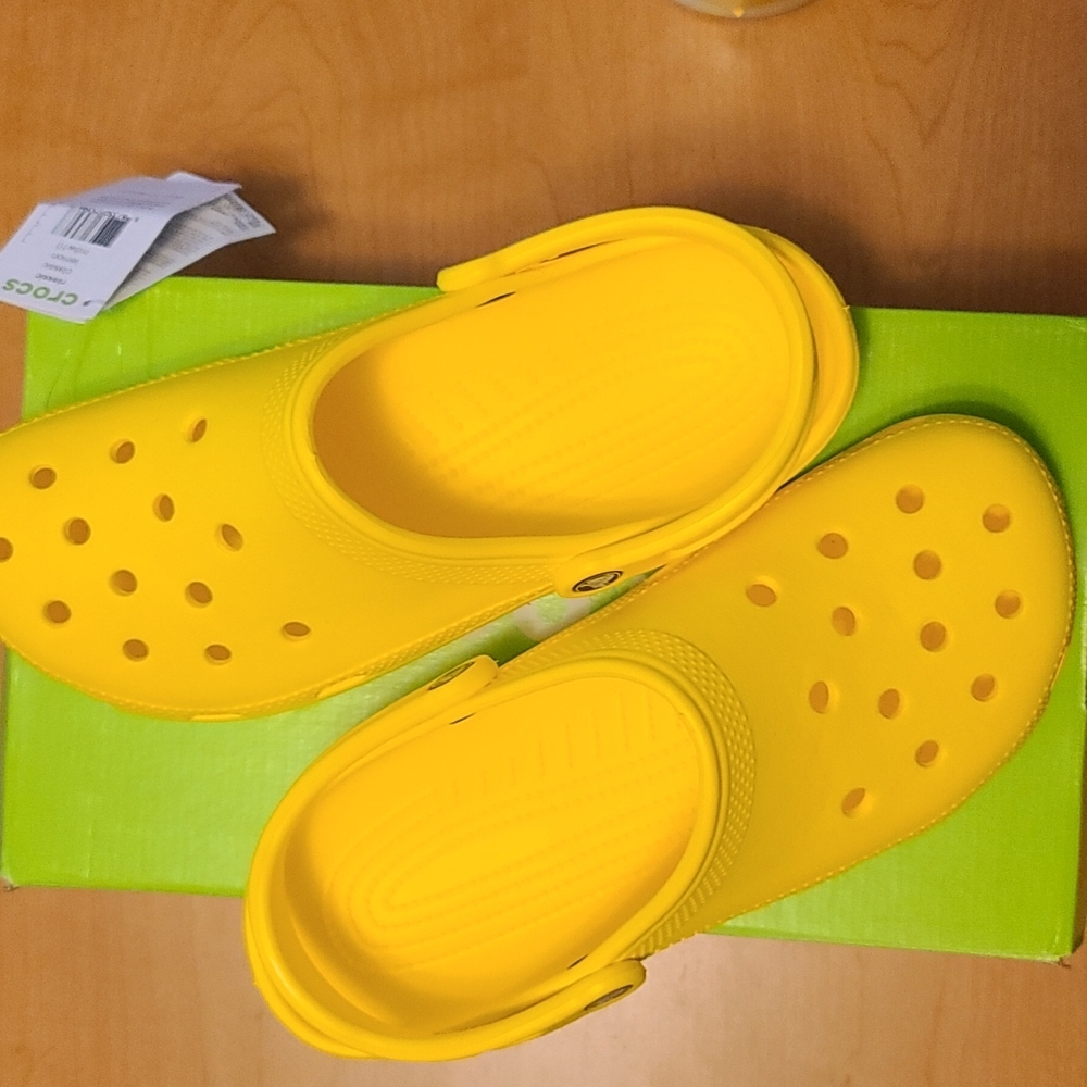 Yellow crocs